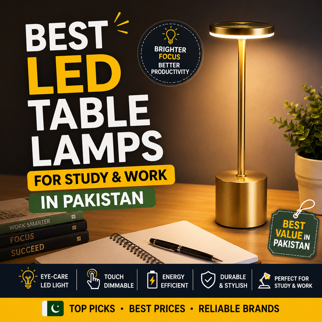 Best LED Table Lamps for Study and Work in Pakistan