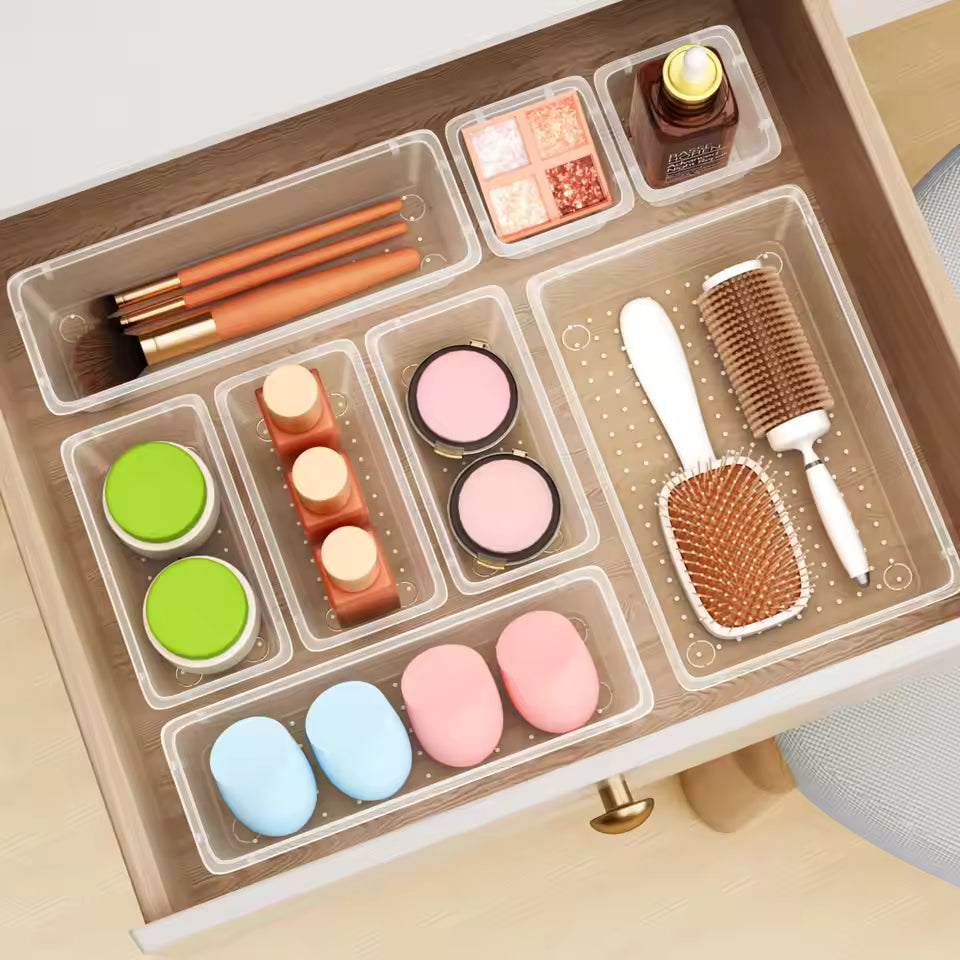 makeup storage organizer clear