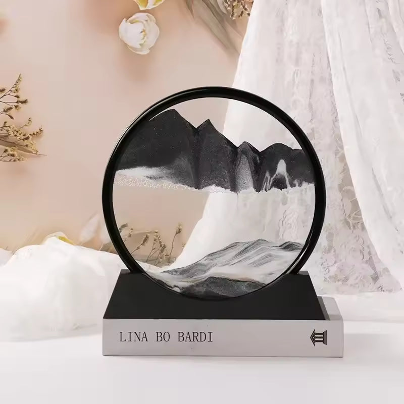 Relaxing sand art frame for bedroom