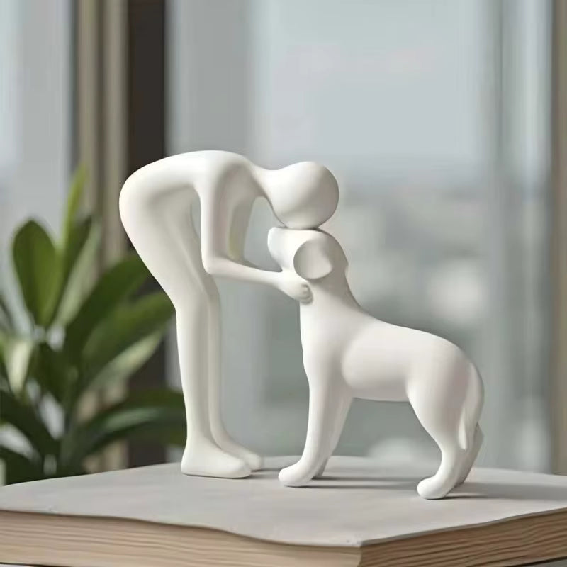 Abstract Human & Pet Figurines – Artistic Home Decor Pakistan | Desk & Shelf Decoration