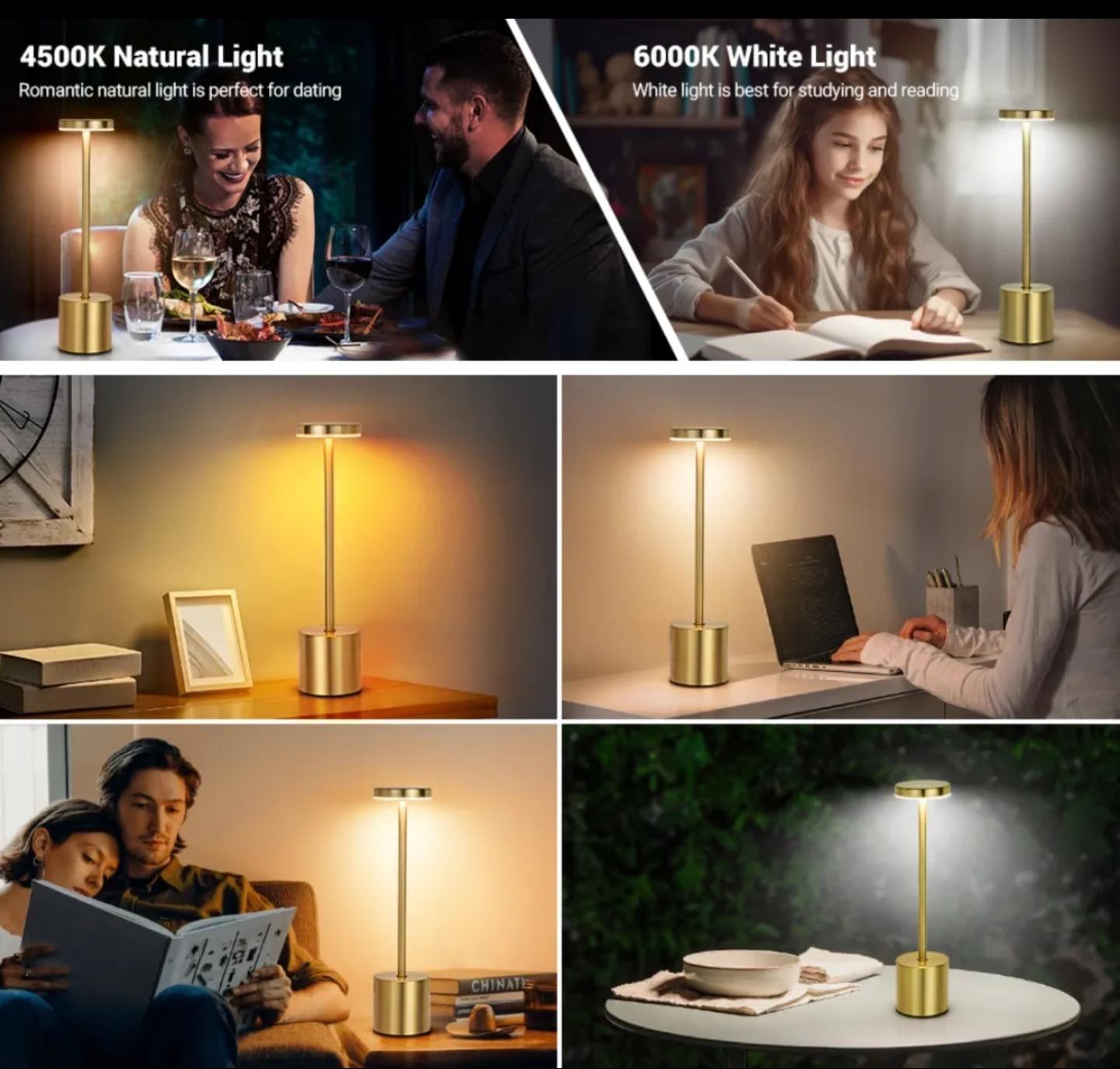 LED Table Lamp Touch Sensor USB Rechargeable Night Light | Modern Home Decor Items In Pakistan - Home Decor by Maryum